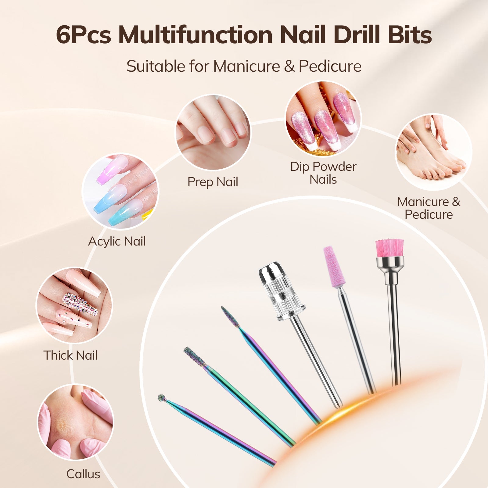 Crown™ Nail Lamp & Wand™ Nail Drill Bundle – Zebra Print